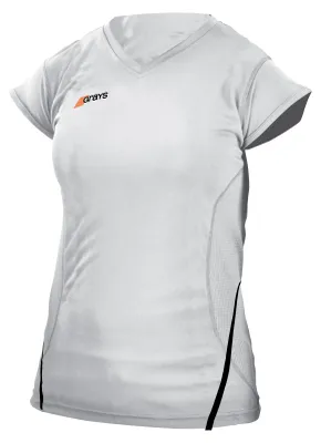 Productafbeelding van Grays Hockeyshirt dames, model G650, wit/marineblauw - Sportkleding, hockey, dames
