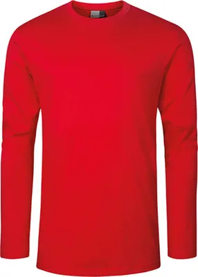 Produktbild von Premium Langarmshirt Plus Size Herren, Rot, 4XL