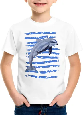Produktbild von style3 Tümmler Kinder T-Shirt delfin urlaub strand