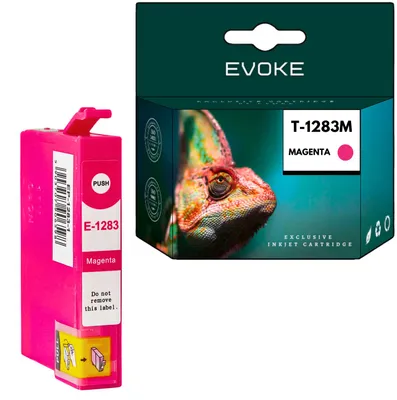 Produktbild von Evoke kompatible Tinte für Epson T1283 1283 C13T12834011 Magenta 10 ml 500 Seiten Stylus S22 SX125 SX130 SX130W SX230 SX235 SX235W SX420W SX425W SX430W SX435W SX438W SX440W SX445W SX535WD; Stylus Office BX305F BX305FW NX305