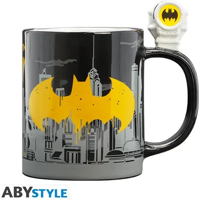 Image de DC Comics 3D Tasse en céramique - Bat-Signal & Batman (460 ml)