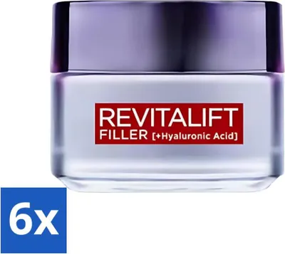 Produktbild von L'Oréal Revitalift Filler Tagescreme 50 ml - Vorteilspack - 6 Stücke