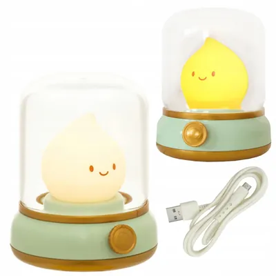 Produktbild von LED-Nachttischlampe für Kinder, ideal zum Einschlafen, Modell "PŁOMYCZEK" von INTERBLUE