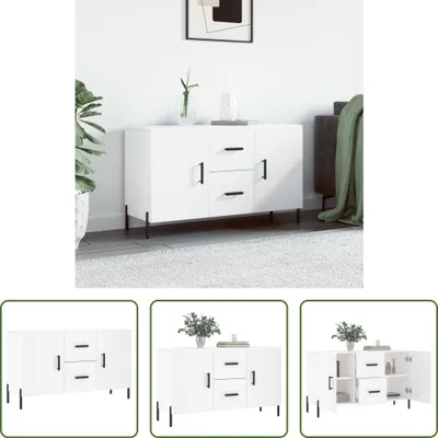 Produktbild von The Living Store Sideboard Weiß 100x36x60 cm Holzwerkstoff