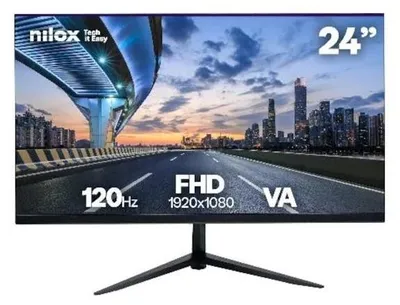 Image de Écran Nilox NXM24FHD1205 24 pouces Full HD 120 Hz VA 1 ms, fixation VESA