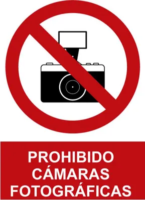Obrázek produktu pro Zákazová značka "Zákaz fotografování" (PVC 0,7 mm) 30x40cm