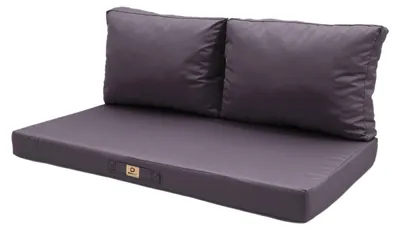 Immagine prodotto di Cuscini per salotto da giardino sfoderabili 100x50cm Grigio carbone