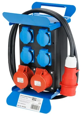 Immagine prodotto di Distributore di corrente BACHMANN Stecky 400V CEE, 2x16A 5p400V 4xcontatto di protezione