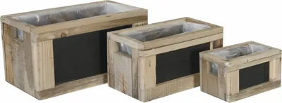 Produktbild von Dijk Pflanzgefäß 31,5 x 17,5 x 16,5 cm dunkelgrau