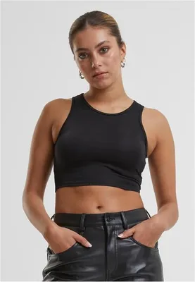 Immagine prodotto di Urban Classics - Top glitterato nero da donna - 5XL