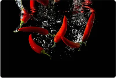 Produktbild von Küchenmatte 150x225 cm Vinylmatte Bodenmatte Dekoration - Paprika Gemüse