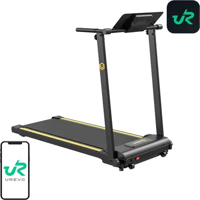 Immagine prodotto di Urevo Foldi Mini Tapis roulant elettrico pieghevole (nero e arancione)