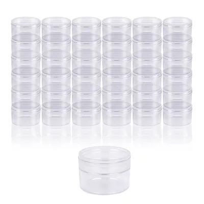Produktbild von ZADAWERK Döschen - Kunststoff - 5 ml - 30 Stück – kleiner Behälter mit Schraubdeckel – Kosmetik Tiegel durchsichtig – für Reise und Aufbewahrung
