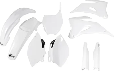 Produktbild von Verkleidungskit UFO PLAST 9-teilig Verkleidungssatz Kunststoff mit Gabelschutz für Yamaha YZ F 250 / 450 ccm Bj. 2008 - 2009, Farbe:weiß OEM