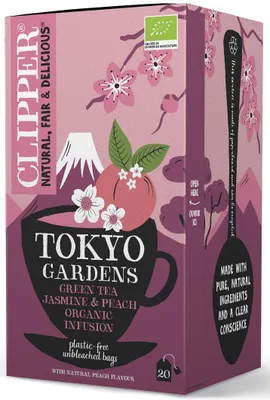 Image de BROSCOURINE FLAVOUR GREEN JASMINE TEA (TOKYO GARDENS)(20 x 2 g) 40 g - CLIPPER