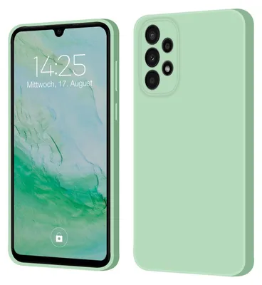 Produktbild von Hülle für Samsung Galaxy A33 5G Case Cover Bumper Silikon Softgrip Schutzhülle Farbe: Türkis