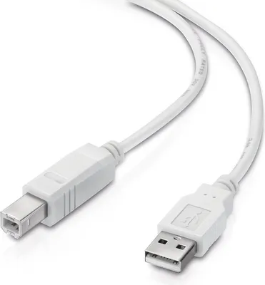 Zdjęcie produktu dla kabel USB 2.0 1,8 m wtyczka A / wtyczka B biała żyła miedziana