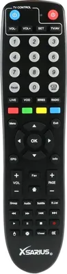 Produktbild von Fernbedienung original für Xsarius Q1/Q2/Q3/Q4 - TV-Programmierfunktion
