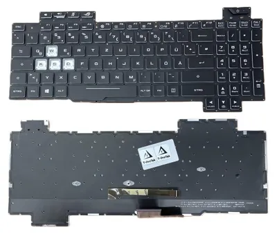 Produktbild von DEUTSCHE - Schwarz Tastatur mit Beleuchtung Keyboard für Asus ROG GL704S7CM