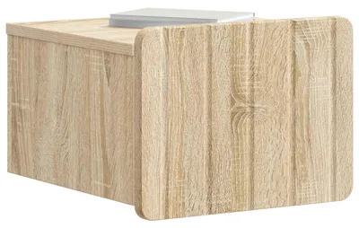 Obrázek produktu pro Nástěnný noční stolek se zásuvkou Dub sonoma 33 x 34,5 x 24 cm