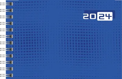 Produktbild von rido/idé Wochenkalender Modell Septimus 2024 2 Seiten = 1 Woche quer Blattgröße 15,2 x 10,2 cm blau