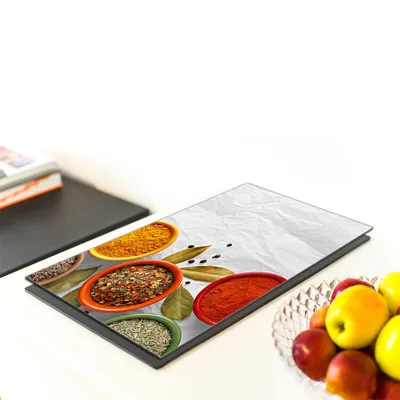 Obrázok produktu pre SKLENENÁ DOSKA NA KRÁJANIE 40x52 Korenie
