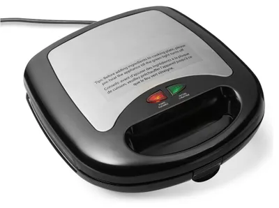 Produktbild von A. Basics 3-in-1 Sandwich Maker, Panini Press and Waffle Maker with Removable Pl