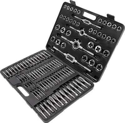 Produktbild von Gewindeschneider-Set, 110 Teile, langlebiger Legierungsstahl, schwarz