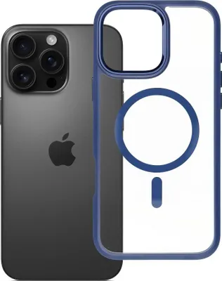 Immagine prodotto di Custodia ROAR MAG BUMPER compatibile con MagSafe, adatta per iPhone 16 Pro Max, blu navy