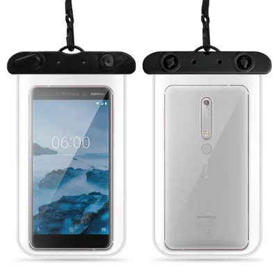 Produktbild von Handy Hülle Wasserdicht für alle Nokia Smartphone Schutzhülle Wasser Tasche CaseFarbe:Ultra Clear;Handy Case Nokia:Nokia 5.1