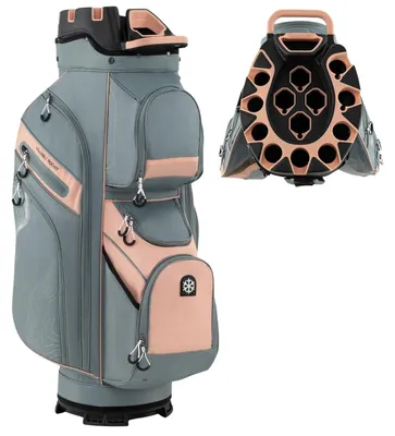Obrázek produktu pro Taška na golfový vozík, 14cestná přepážka, 11 kapes, růžová