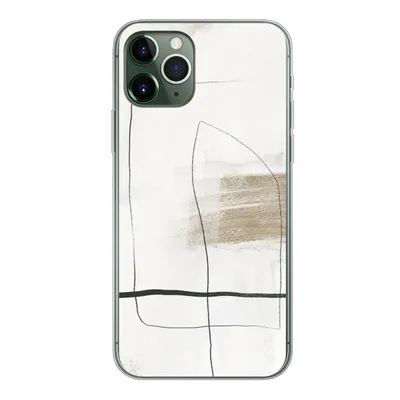 Produktbild von MuchoWow® Handyhülle Schutzhülle Hülle für iPhone 11 Pro Farbe - Minimalismus - Schwarz Silikon Softcase Handy Hülle - Handy