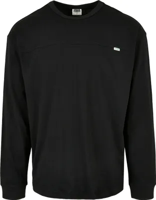 Zdjęcie produktu dla Męskie szorty Urban Classics z bawełny organicznej, z zaokrąglonymi nogawkami, oversize, długi rękaw, kolor czarny – rozmiar S