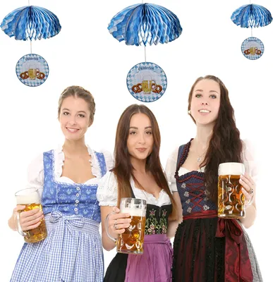 Produktbild von Papier-Fallschirm   Dekoration für Volksfest bayrische Feste