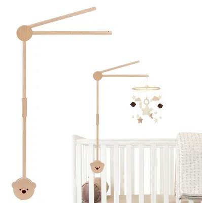 Image de Support mobile pour lit bébé, réglable en hauteur, idéal pour la chambre d'enfant, pour suspendre des jouets