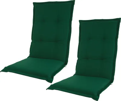 Produktbild von 2 Stück Kopu® Prisma Forest Green Gartenkissen mit hoher Rückenlehne – Grün