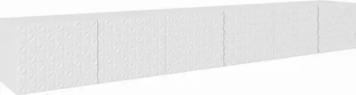 Produktbild von MEBLINI TV-Schrank 300cm Lang - Fernsehschrank - TV Lowboard Industrial - Unterschrank für Fernseher - TV-Unterschrank - TV-Schrank - Hängeschrank - CALIO - 300x40x41cm - Weiß Matt