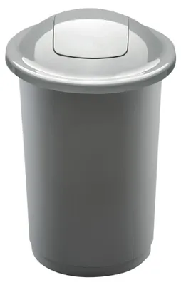 Obrázek produktu pro Plafor - Horní odpadkový koš 50l - Recyklace - Stříbrný