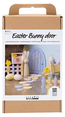 Produktbild von Creativ Company Miniaturtür Ostern Starterset Bastelset für Kinder