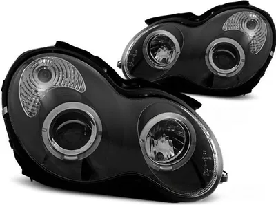 Immagine prodotto di LED Angel Eyes fari per Mercedes Benz Classe C W203 00-04 nero