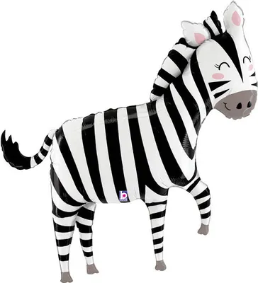 Zdjęcie produktu dla Balon Foliowy Zebra, dżungla Safari 127cm