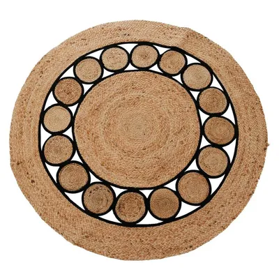 Obrázok produktu pre Pletený jutový koberec 120 cm