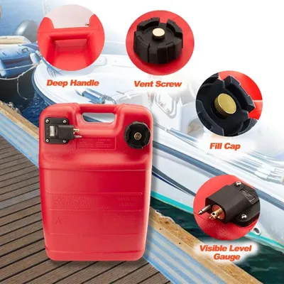 Produktbild von Boot-Kraftstofftank - 24 l Marine-Benzinkanister - Kraftstoffanzeige - Tragbar - Für Außenbordmotoren