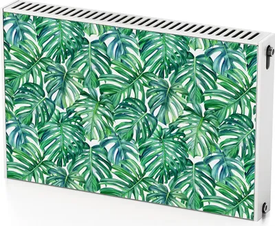 Produktbild von Tropengrün – Magnetische Heizkörperabdeckung – 90x60 cm – Magnet Heizkörperabdeckung – 3D Würfel – Heizkörperverkleidung – Magnetische Wandverkleidung – Wetterfest
