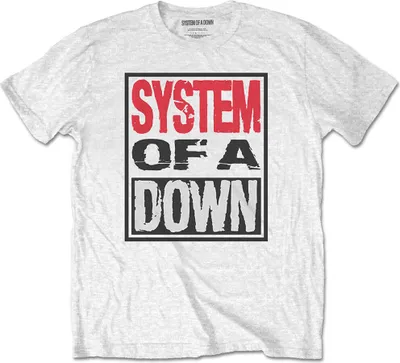 Produktbild von System of a Down Triple Stack Box White XL T-Shirt
