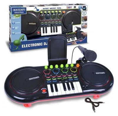 Produktbild von Bontempi DJ Mixer with microphone, Musikspielzeug, 5 Jahr(e), AA, 1,53 kg, Schwarz