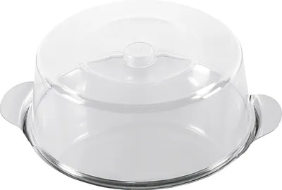 Obrázek produktu pro APS-Germany 00065, Nádoba na koláč, Kulatý, Nerezová ocel, Průhledná, Polystyren, Nerezová ocel, 300 mm, 300 mm
