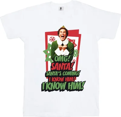 Produktbild von Elf - "OMG Santa" T-Shirt für Herren BI23460 (XXL) (Weiß)
