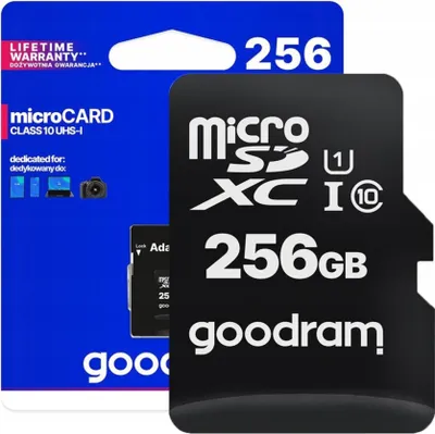 Immagine prodotto di GOODRAM microSDXC 256GB Classe 10 UHS-I + adattatore