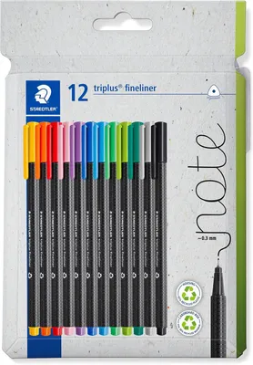 Obrázok produktu pre STAEDTLER triplus fineliner 334 - 12 farieb - 0,3 mm - Viacfarebná